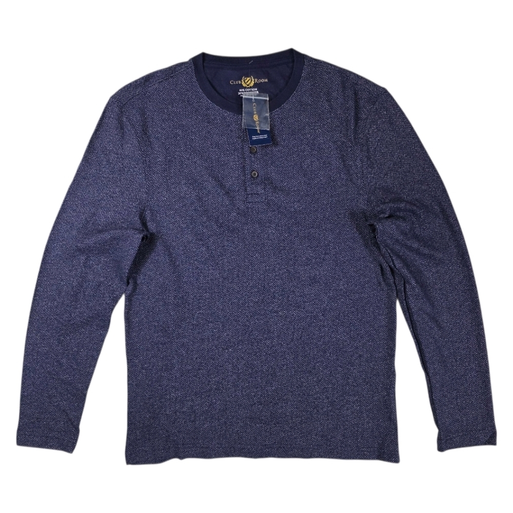 NWT CLUB ROOM HENLEY SWEATER SHIRT